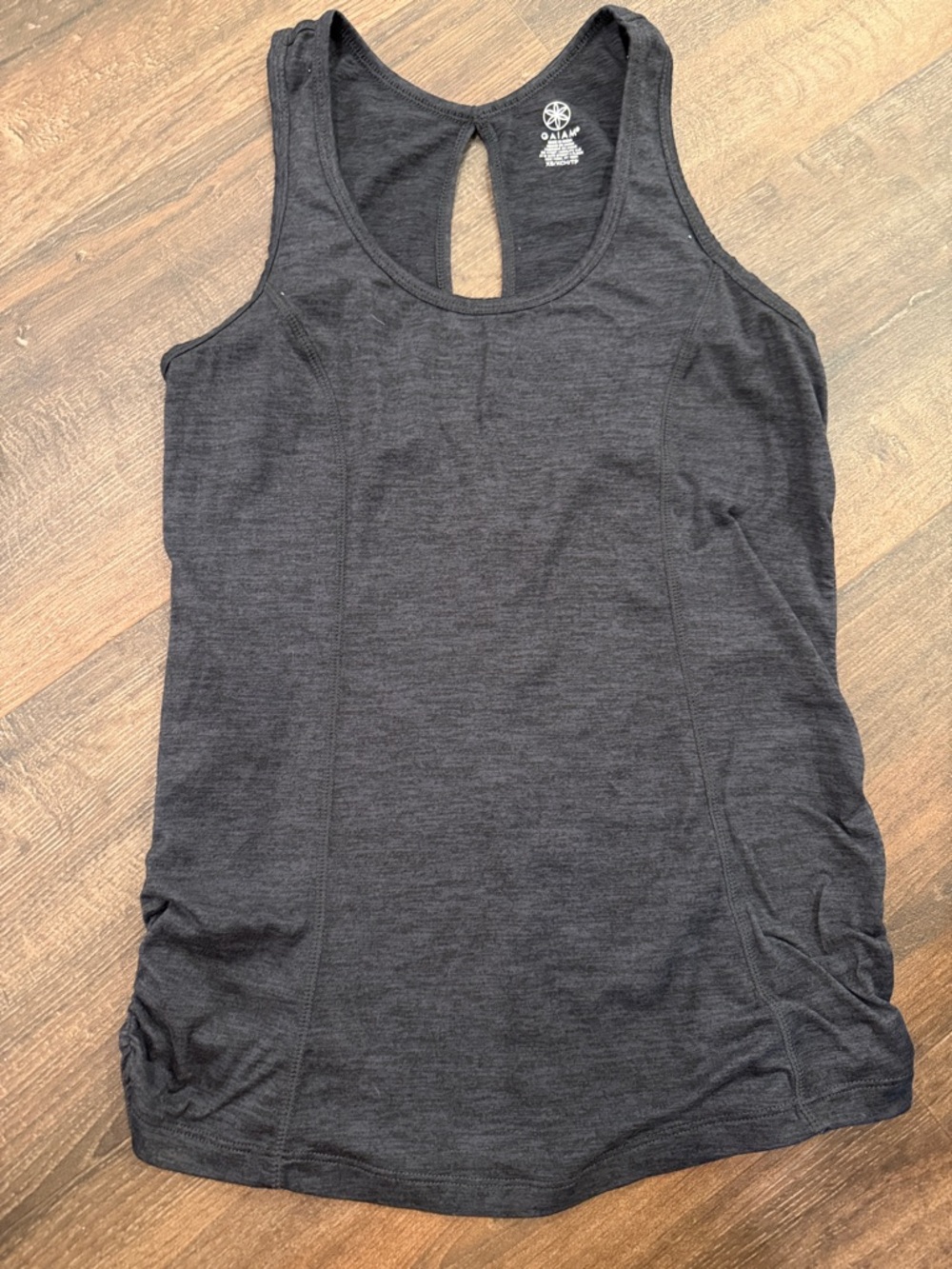 GAIAM Women's Black Keyhole Racerback Tank